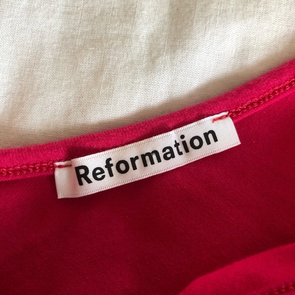 Reformation Hot Pink Bodycon Long Maxi Tank Dress XS - Picture 4 of 10